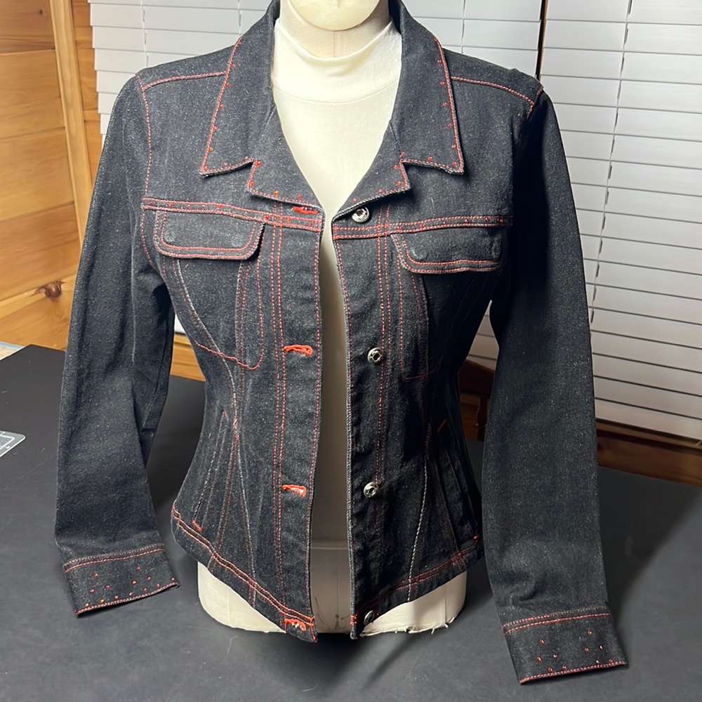 Fubu Collection Black Denim Jacket